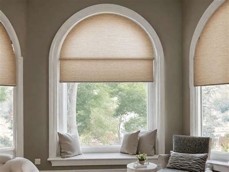 Custom Shade Designs for Arch Windows - Naka's Drapery LLC