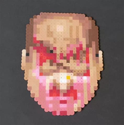 DOOM CLASSIC DOOMGUY Face Bead Pixel Art Sprite Artkal Perler Hama Beads £14.99 - PicClick UK