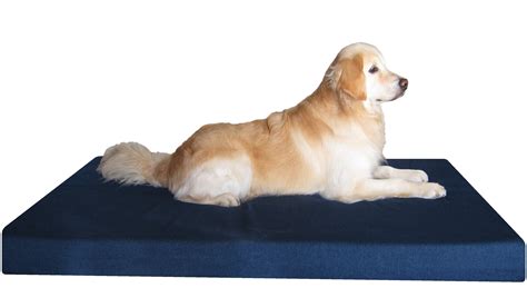 Jumbo Orthopedic Waterproof Memory Foam Dog Bed for Extra Large Pet 55"X47"X4", Denim Blue ...