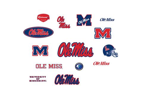 Ole Miss Rebels - Team Logo Assortment Wall Decal | Shop Fathead® for ...