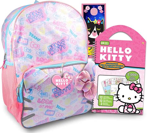 Amazon.com | Hello Sanrio, Hello Kitty Backpack For Girls, Kids ~ 3 Pc Bundle With 16In Hello ...