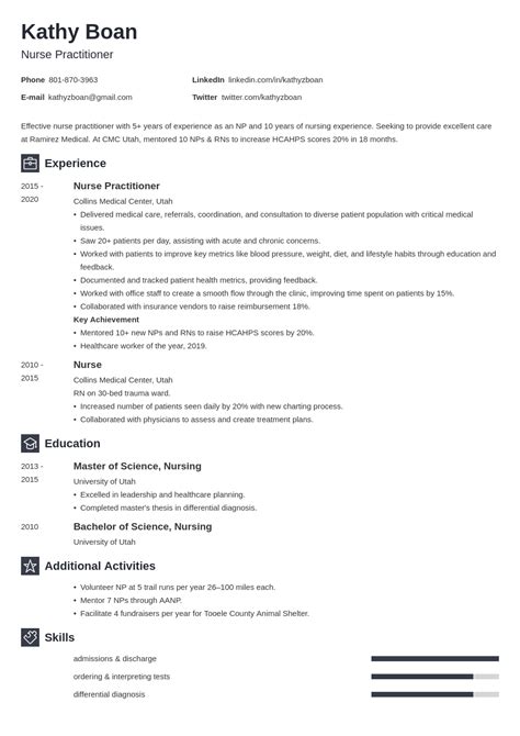 Nurse Practitioner Resume—Examples & Tips (+Entry Level)