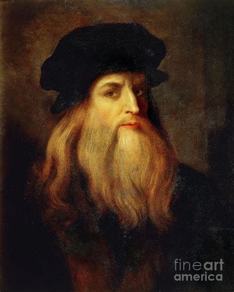 Remastered Art Portrait of Leonardo da Vinci presumably by Leonardo da ...