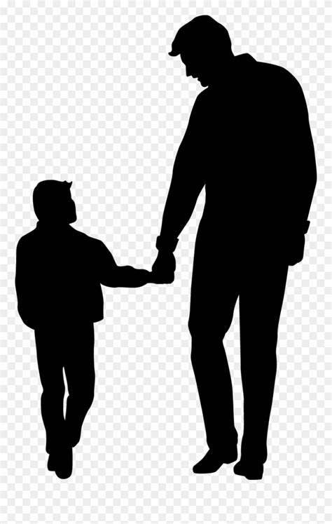 Download Father's Day Son Clip Art - Father And Son Silhouette Vector - Png Download (#58484 ...