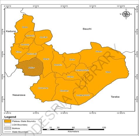 Bokkos Local Government Area in Plateau State Source: Dept. of... | Download Scientific Diagram