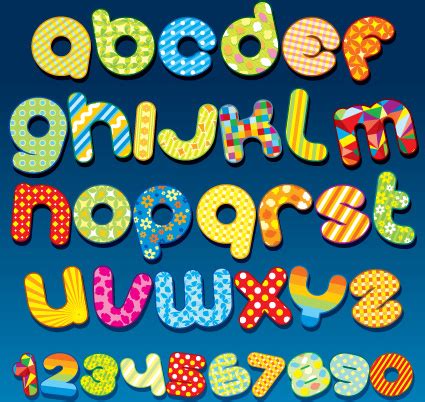 Cartoon fonts alphabet free vector download (17,593 Free vector) for commercial use. format: ai ...