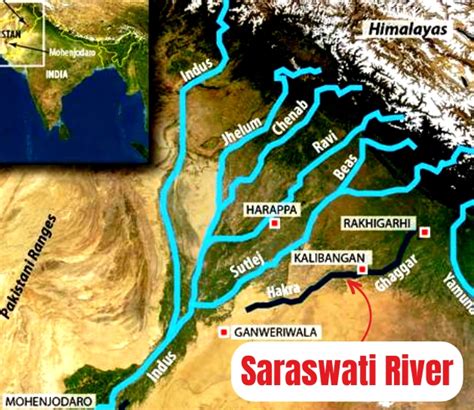 Saraswati River: Map & Origin | Evidence » Newscoop IAS