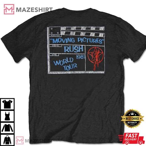 Rush Band Moving Pictures Tour Gift For Fan Shirt