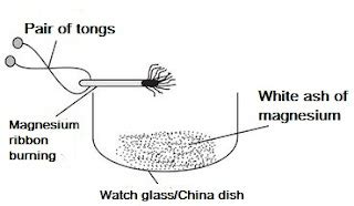 Burning of magnesium ribbon in air - Lab Work