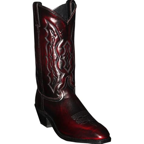 Abilene Men's Square Dress Toe Western Boots - Black Cherry | elliottsboots