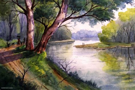 Watercolor Paintings By Balakrishnan 7