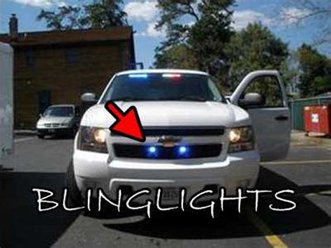 Chevrolet Tahoe LED Grille Police Lights Chevy GMT900 Driving Fog Lamps ...