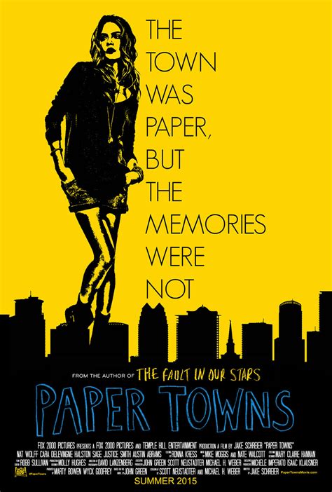 Paper Towns (2015) - Movie Poster by blantonl98 on DeviantArt