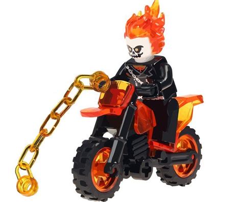 Ghost Rider minifigures Lego Movie sets Compatible Toy | Ghost rider, Lego ghost rider, Lego ...