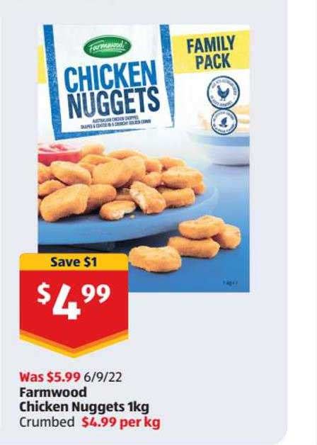 Farmwood Chicken Nuggets Offer at ALDI - 1Catalogue.com.au