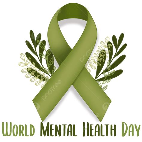 World Mental Health Day, Mental Health Day, Mental Health, Green Ribbon ...