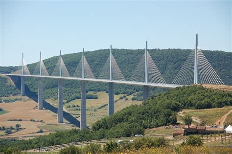 Millau Viaduct Bridge At Night