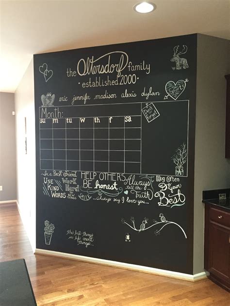 DAANIS: Kitchen Chalkboard Calendar