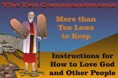 10 Commandments Teach How to Love God