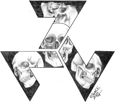Skull Triskele Tattoo Design by 2Face-Tattoo on DeviantArt