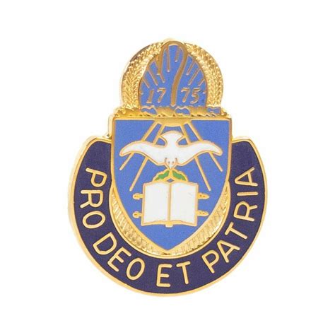 GENUINE U.S. ARMY CORPS CREST: CHAPLAIN - PRO DEO ET PATRIA - Pins