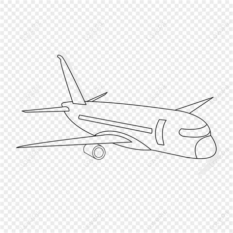 Cool Airplane Clipart Black And White,aircraft,traffic PNG Transparent Background And Clipart ...