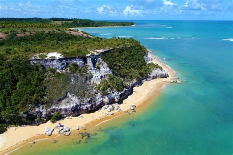 Trancoso, Bahia, Brazil: View of Beautiful Beach with Crystal Water. Stock Image - Image of ...