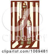 Royalty-Free (RF) Clipart Illustration of a Glass Of Red Wine By A ...