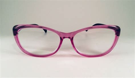 Betsey Johnson Reading Glasses Round Transparent Purple Trendy Med ...