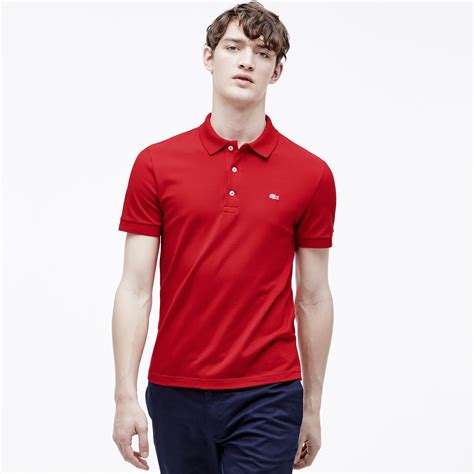 Men's Slim fit Lacoste Polo Shirt in stretch petit piqué | LACOSTE