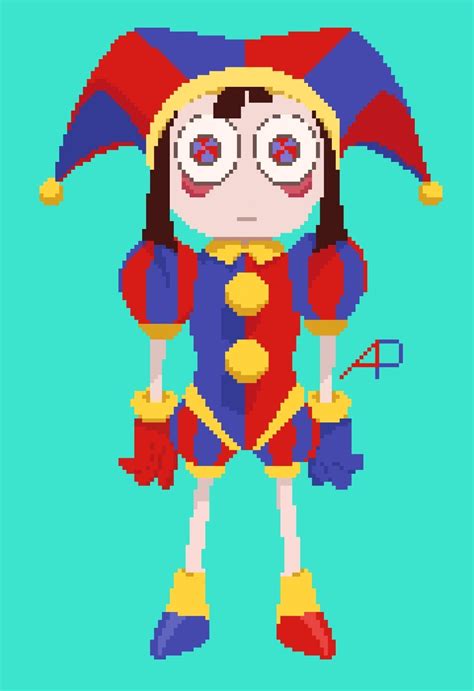 Pomni pixelart~the amazing digital circus : r/DigitalArt