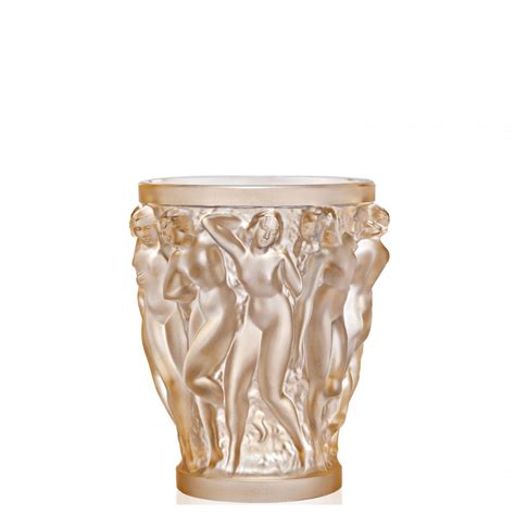 Bacchantes - Crystal Flower Vase, 14.5cm - Gold Luster | William Ashley