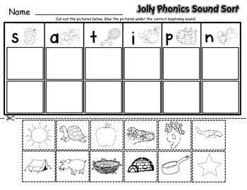 Jolly Phonics Beginning Sounds Worksheets - Thekidsworksheet