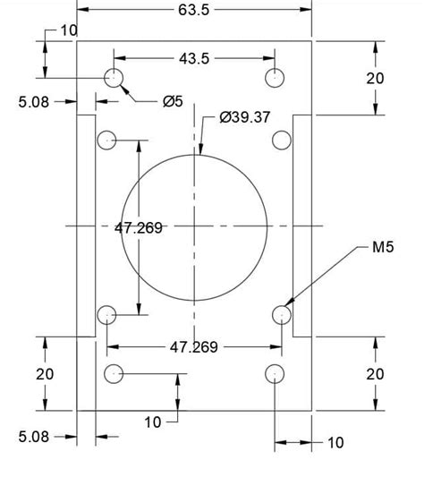 Nema 23 Motor Bridge Mount - 3D Distributed