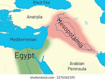 Mapa de egipto y mesopotamia: vector de stock (libre de regalías ...