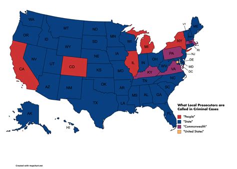 What Prosecutors are Called by US State. - Maps on the Web