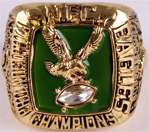 Charlie Johnson Philadelphia Eagles High Quality Replica 1980 NFC Championship Ring | Pristine ...