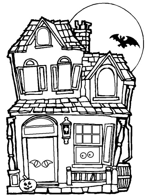 Free Monster House Coloring Pages, Download Free Monster House Coloring ...