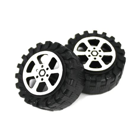 Micro Toy Car Model Plastic Car Wheel 42mm Children Handmade DIY Accessories Toys Wheels ...