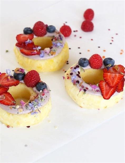 Add fruit toppings to your donuts to give you a healthy alternative to more sweets! Re-pin if ...