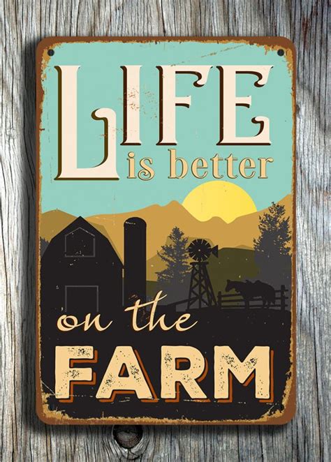 Life is better on the Farm Sign | eBay