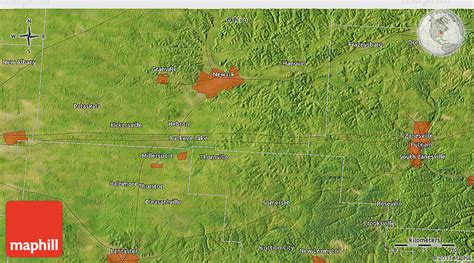 Satellite 3D Map of Blacklick