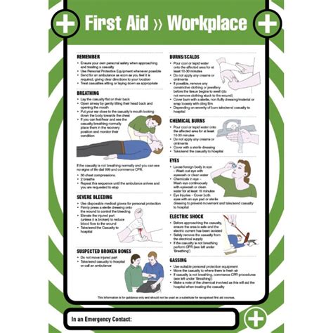 First Aid Workplace 420x594mm Poster