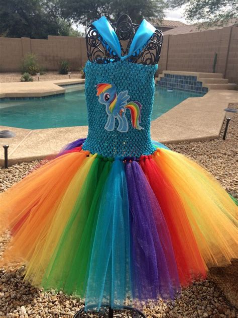 Rainbow Dash Inspired tutu dress My Little PonyHalloween | Etsy