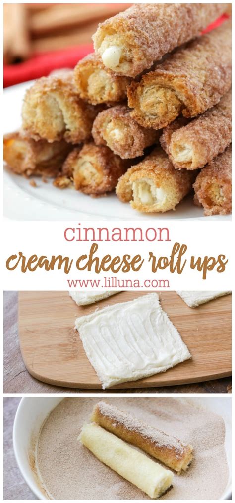 Cinnamon Cream Cheese Roll Ups - Just 6 Ingredients! | Lil' Luna