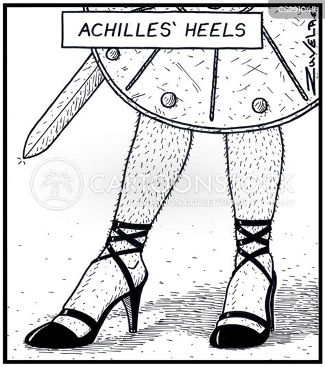 Achilles Heel Cartoons and Comics - funny pictures from CartoonStock