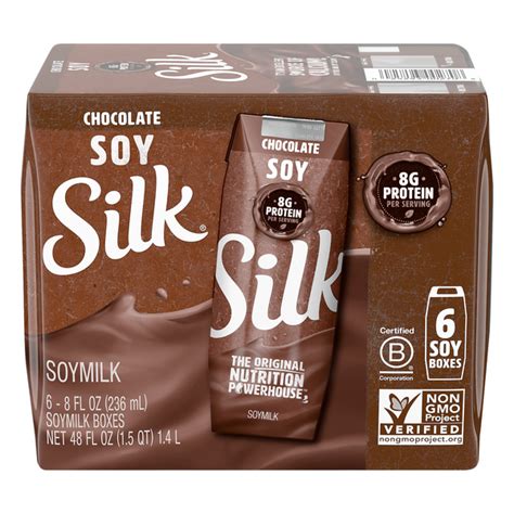 Save on Silk Chocolate Soy Milk Non-Refrigerated - 6 pk Order Online ...