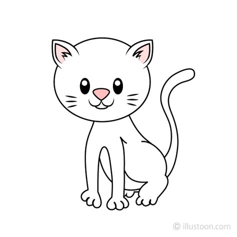 Kitten SVG Black White Cartoon Cat Vector Images Baby | lupon.gov.ph