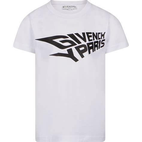 Givenchy Logo T-Shirt in White | BAMBINIFASHION.COM