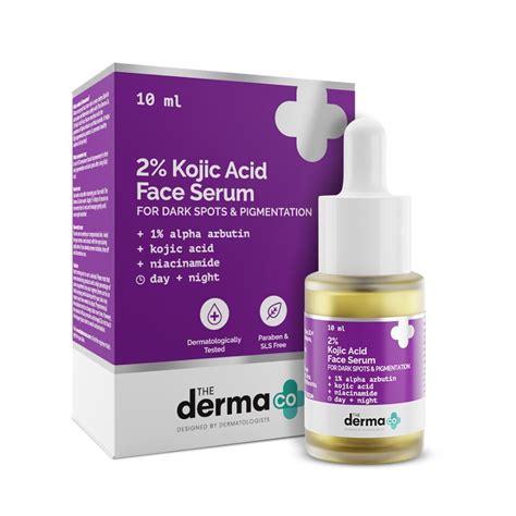 The Derma Co. 2% Kojic Acid Face Serum with 1% Alpha Arbutin & Niacinamide for Dark Spots (10 ml)